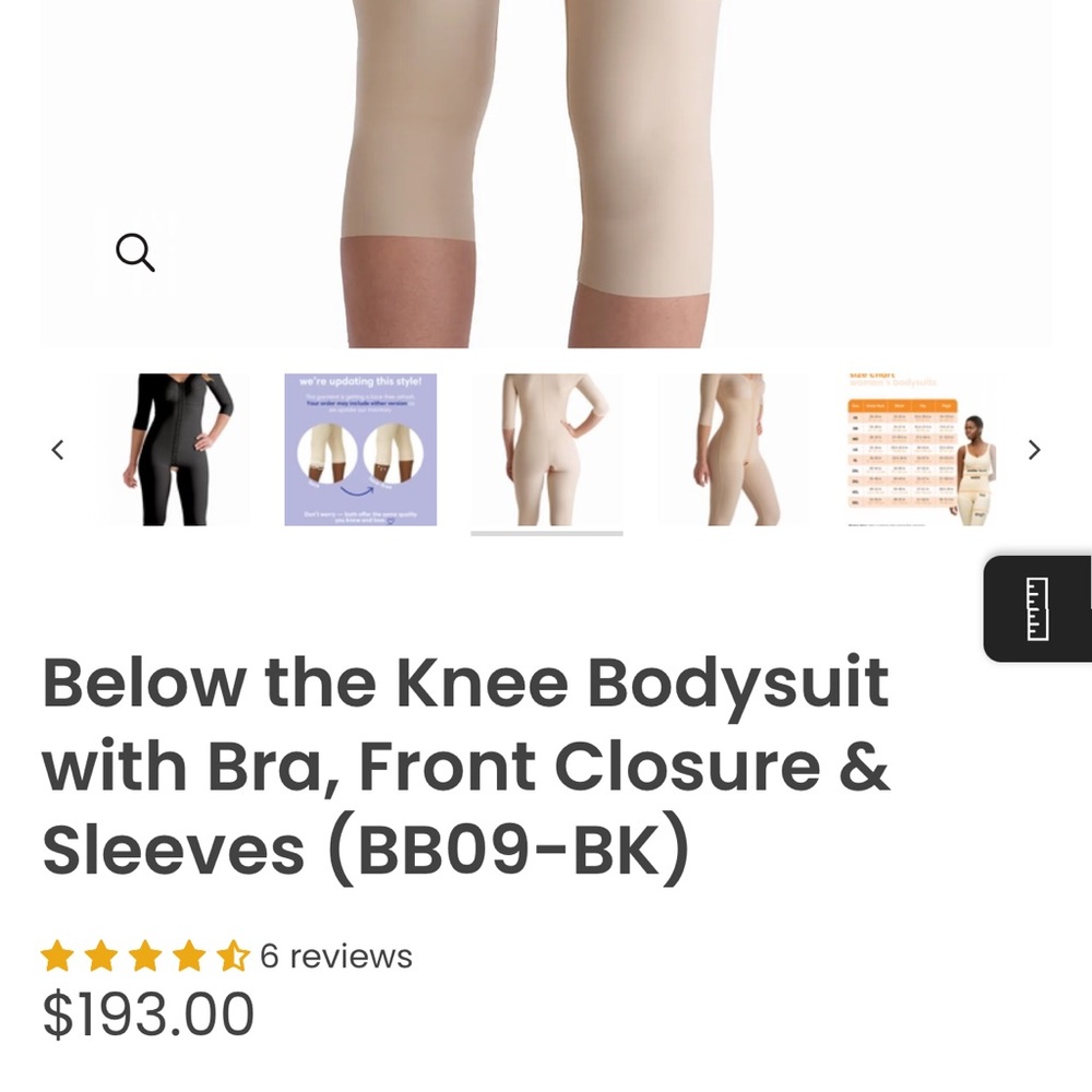 Knee-Length Bodysuit with Bra and Sleeves